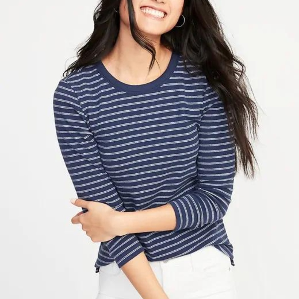 Slim-Fit Soft-Brushed Bracelet-Sleeve Tee - Picture 3 of 3